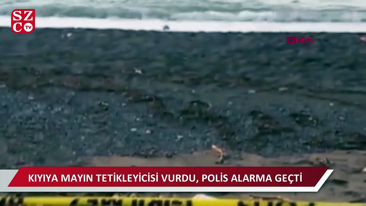 Düzce'de kıyıya mayın tetikleyicisi vurdu, polis alarma geçti