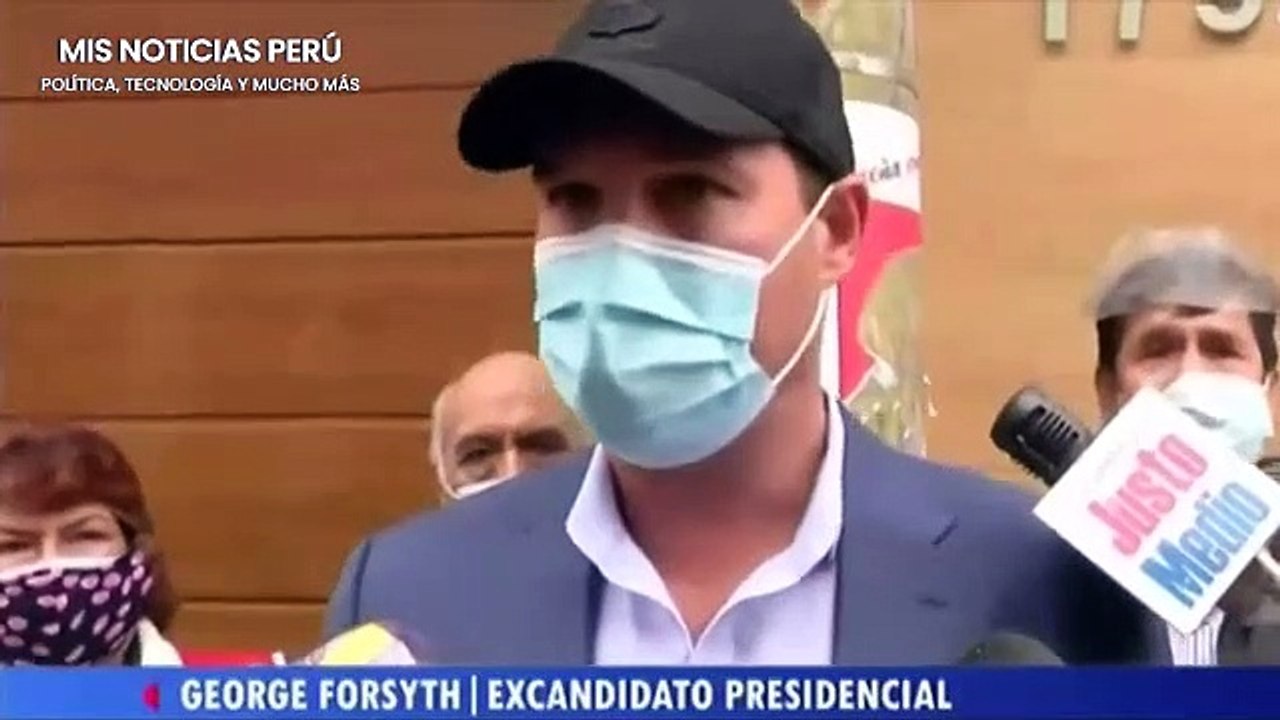GEORGE FORSYTH RECONOCE QUE EL CANDIDATO DE PERÚ LIBRE ES EL GANADOR DE LA SEGUNDA VUELTA