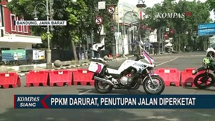 Bandung Tutup Jalan 3 Kali Sehari Karena PPKM Darurat
