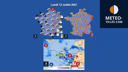 prévisions météo de samedi 10 juillet 2021