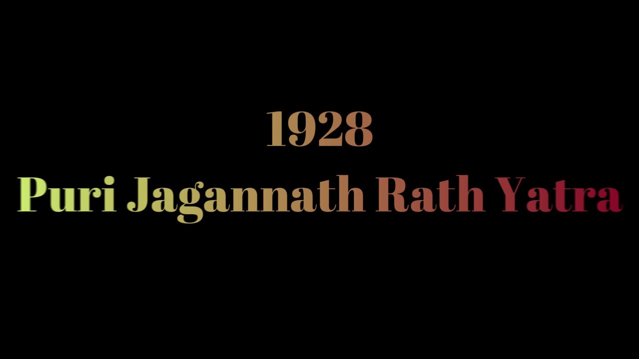 Rath Yatra 1928 - 1946 | Jagannath Rath Yatra Status | Old Puri Jagannath Temple | Old Video