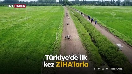 Türkiye'de ilk kez ZİHA'larla çoklu uçuş ilaçlama denemesi yapıldı