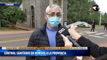 Control sanitario en accesos a la provincia