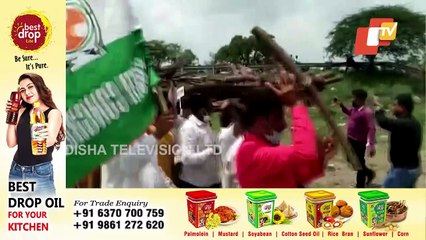 MP - Youth Congress Unique Protest Against LPG Cylinder Price Hike