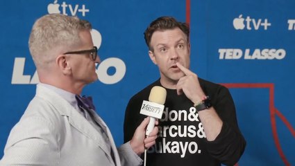 Jason Sudeikis on the 'Ted Lasso' Blue Carpet