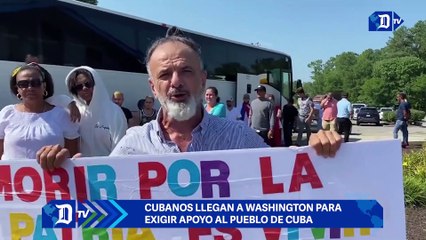 Cubanos llegan a Washington para exigir apoyo al pueblo de Cuba