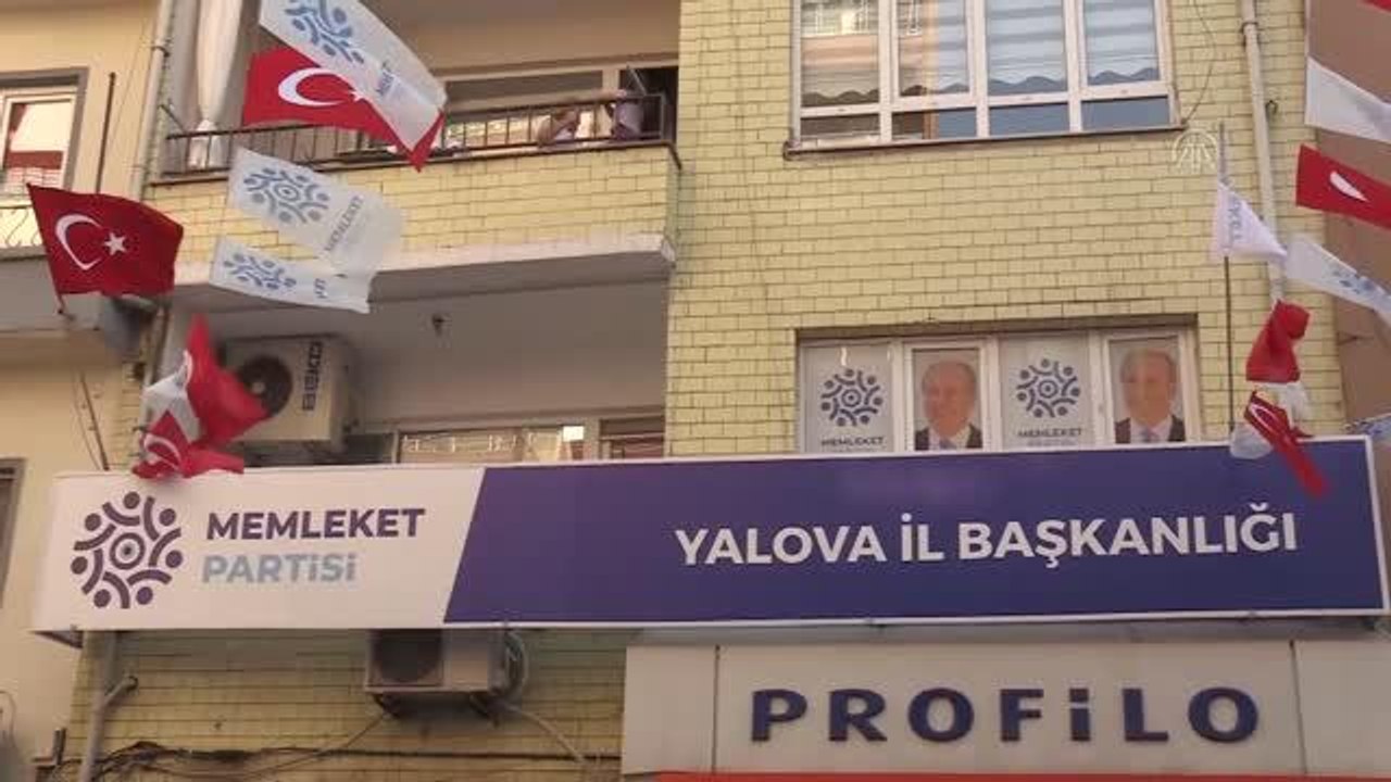 Memleket Partisi Genel Başkanı İnce, partisinin il ve merkez ilçe binasını açtı