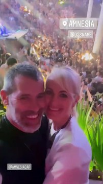 Laeticia Hallyday et Jalil Lespert s'éclatent en boite dans le club Amnesia le 10 juillet 2021. Instagram