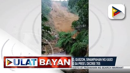 Video herunterladen: 32 illegal settlers sa Brgy. Runruno, Quezon, sinampahan ng kaso ng DENR dahil sa paglabag sa Presidential Decree 705;  Magkasintahan sa Sorsogon na pinaniniwalaang miyembro ng rebeldeng grupo, inaresto ng otoridad;  PAF, nagpasalamat sa mga sibilyan na r