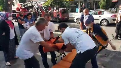 5. kattan düşen kadının hayatını yangın merdiveni kurtardı