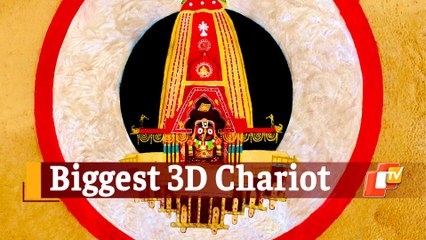 On Rath Yatra, Sudarsan Pattnaik Creates Biggest 3D Sand Art Of Lord Jagannath's Chariot At Puri Beach