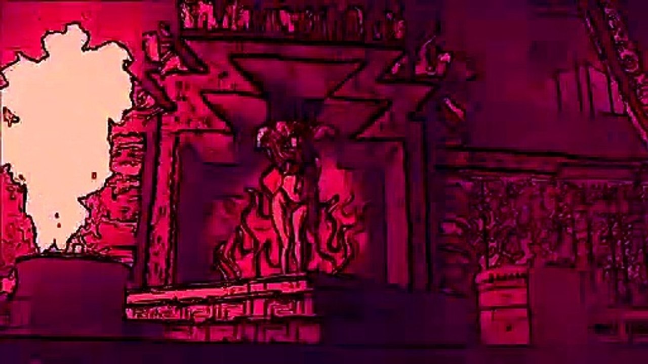 SALMA HAYEK CARTOON LIKE DANCE MACABRE FROM DUSK TILL DAWN