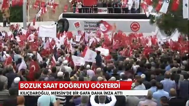 Kılıçdaroğlu'ndan Mersin'de gaf: Bu ülkede namussuz siyaset eksik!