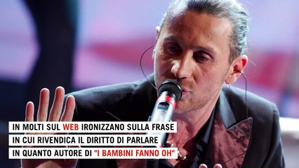 Ddl Zan, Povia: l'ironia social sul suo 'diritto' di parlare perché ha scritto "I bambini fanno oh"