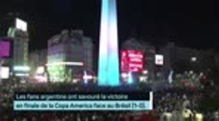 Finale - Les supporters argentins en folie jusqu'au bout de la nuit