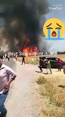 حريق مهول في نواحي ضاية عوا الله احفظ