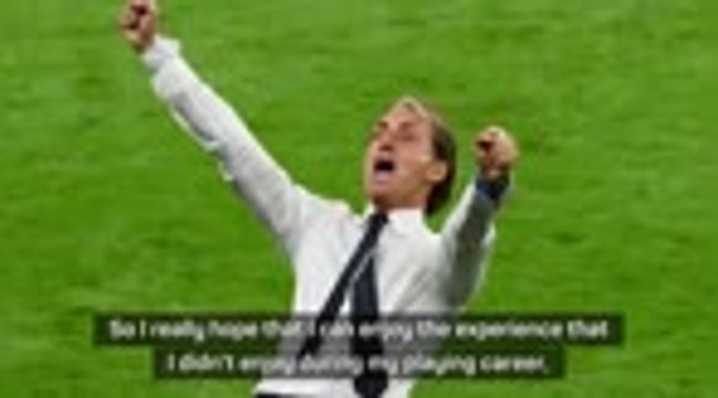 Mancini seeking elusive joy with Azzurri after frustrations as a player