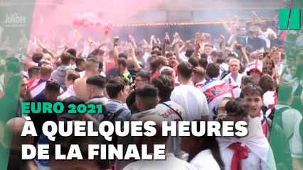 Tải video: Euro: Avant la finale Angleterre-Italie, les supporters en transe à Londres