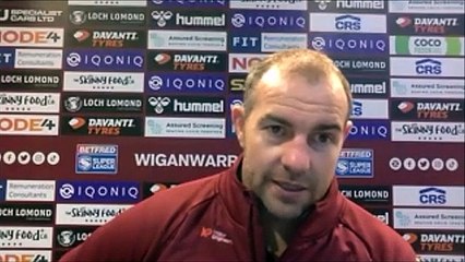 Huddersfield Giants boss Ian Watson after 16-12 loss at Wigan Warriors