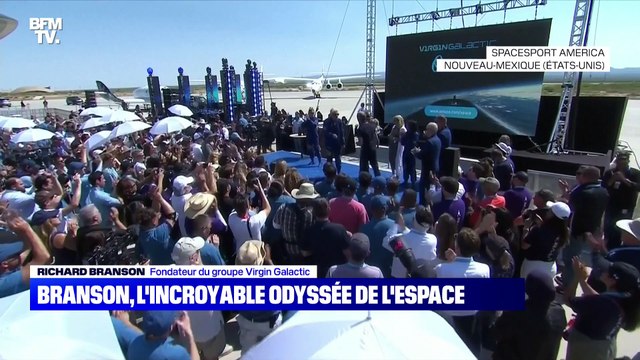 Le milliardaire Richard Branson a atterri après son vol dans l'espace - 11/07