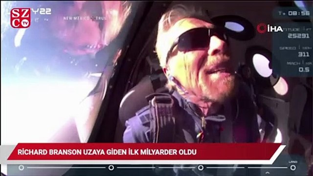 Richard Branson uzaya giden ilk milyarder oldu