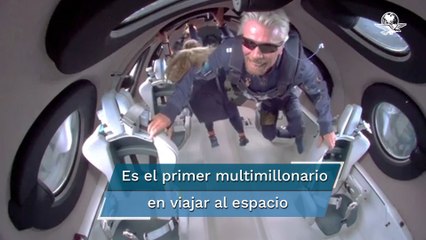 "Una experiencia única": así describe Richard Branson su viaje a la frontera espacial