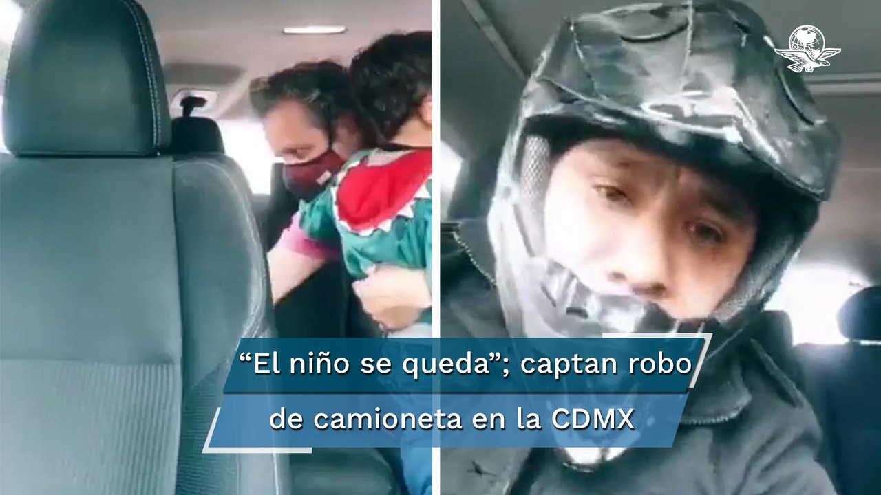 "Dame las llaves o te vas a morir"; roban camioneta a hombre con su hijo y video se hace viral