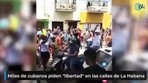 Miles de cubanos piden 