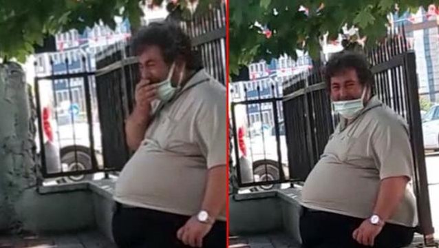 Evden kovulduğunu söyleyen engelli vatandaş, cadde ortasında hüngür hüngür ağladı