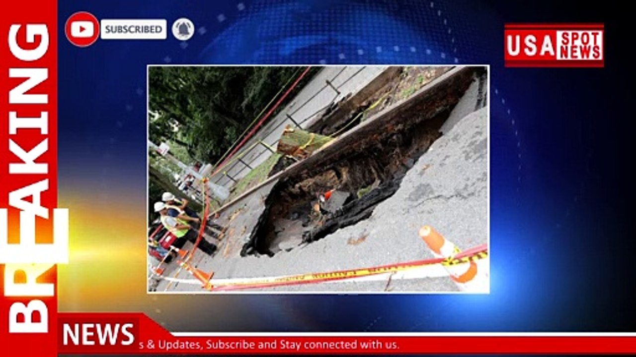 Sinkhole nearly swallows two cars on Upper West Side