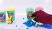 Learn Colors! Play-Doh Dippin Dots Surprise Eggs Clay Foam Snow Cone Cups Teen Titans PJ Masks!