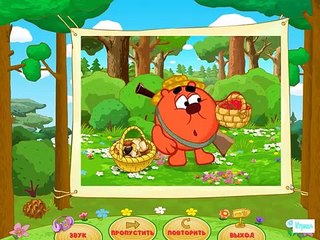 Смешарики ИГРА Прохождение Смешарики идут в поход Прохождение new года Серия 3