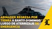 Abinader regresa por tierra a Santo Domingo luego de aterrizaje de emergencia de helicóptero
