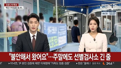 "불안해서 왔어요"…주말에도 선별검사소 긴 줄