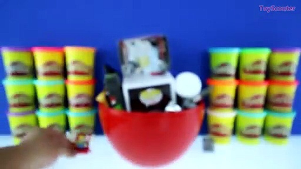 GIANT DEADPOOL Surprise Egg Play Doh - Marvel Toys Funko Pop WWE Transformers