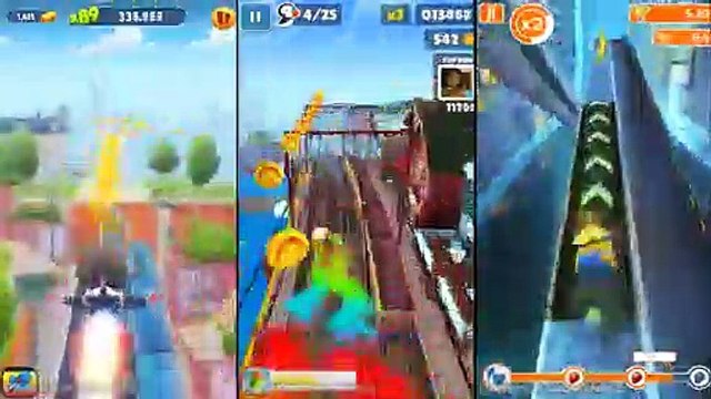Talking Tom Gold Run Vs Subway Surfers Vs Despicable Me Minion Rush!