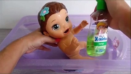 Vivo bebé con el Delaware por hacer mi congelado Baño bañador bañador lilo laurinha