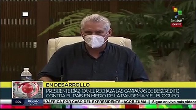 El dictador comunista Díaz Canel llama a los revolucionarios a salir a la calle a defender la dictadura