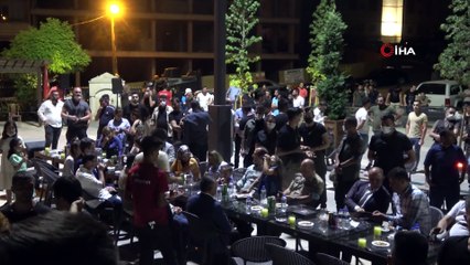 Cudi dağında havai fişek gösterimi