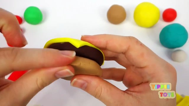 Play Doh Food How to Make Play Doh Hamburger Burger French Fries Soda Bun Ketchup (2)