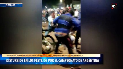 Disturbios en los festejos por el campeonato de Argentina