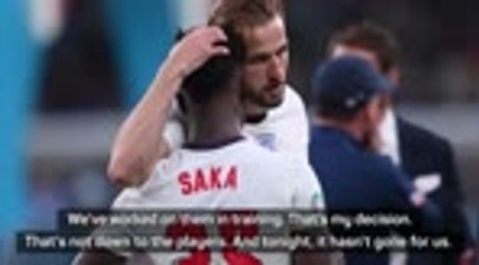I made the choice on England's penalty takers - Southgate