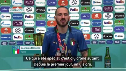 Finale - Bonucci : "Nous avions ce désir ardent de vivre ensemble"