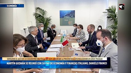 Martín Guzmán se reunió con su par de Economía y Finanzas italiano