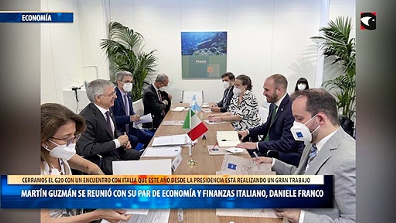 Martín Guzmán se reunió con su par de Economía y Finanzas italiano