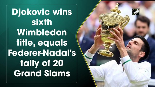 Novak Djokovic wins sixth Wimbledon title, equals Federer-Nadal's tally of 20 Grand Slams