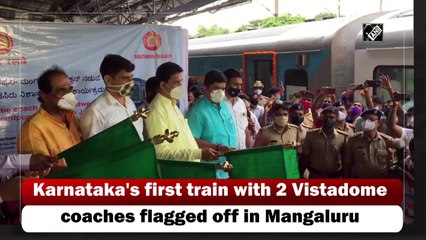 Karnataka's first train with 2 Vistadome coaches flagged off in Mangaluru