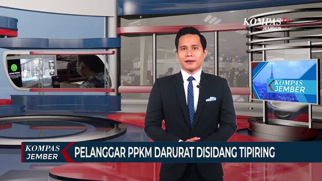 Melanggar PPKM Darurat, 6 Pemilik Warung Sidang Tipiring, Didenda 250 Ribu
