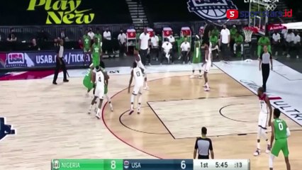Tim Basket AS Takluk dari Nigeria di Laga Persahabatan