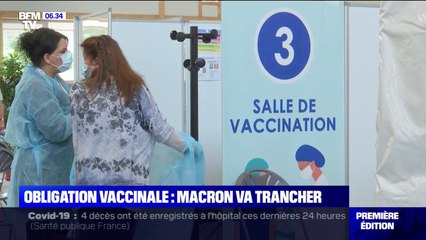 Emmanuel Macron va-t-il trancher sur l'obligation vaccinale dans son allocution ce lundi soir ?